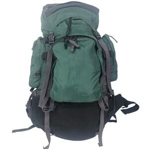 Vintage L.L. Bean L Hiking Rucksack Backpack Green internal frame Gorpcore Gorp